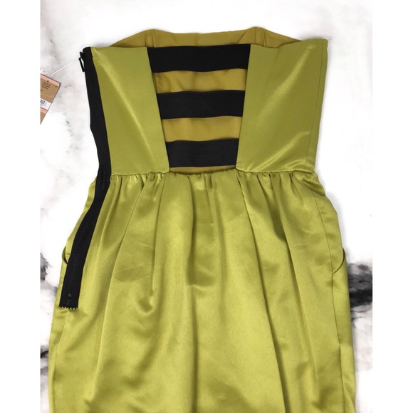 Rachel Roy Pistachio Cocktail Mini Dress NEW - Picture 6 of 6